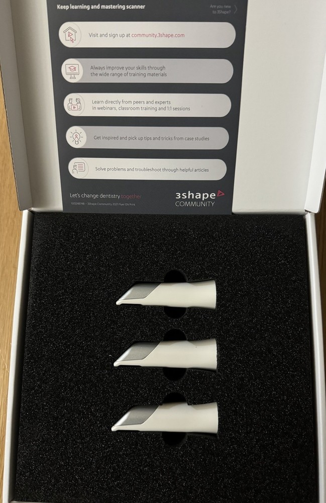 AUTHENTIC Trios 3 Scanner Tips w/ Mirror 3/Pkg BRAND NEW!