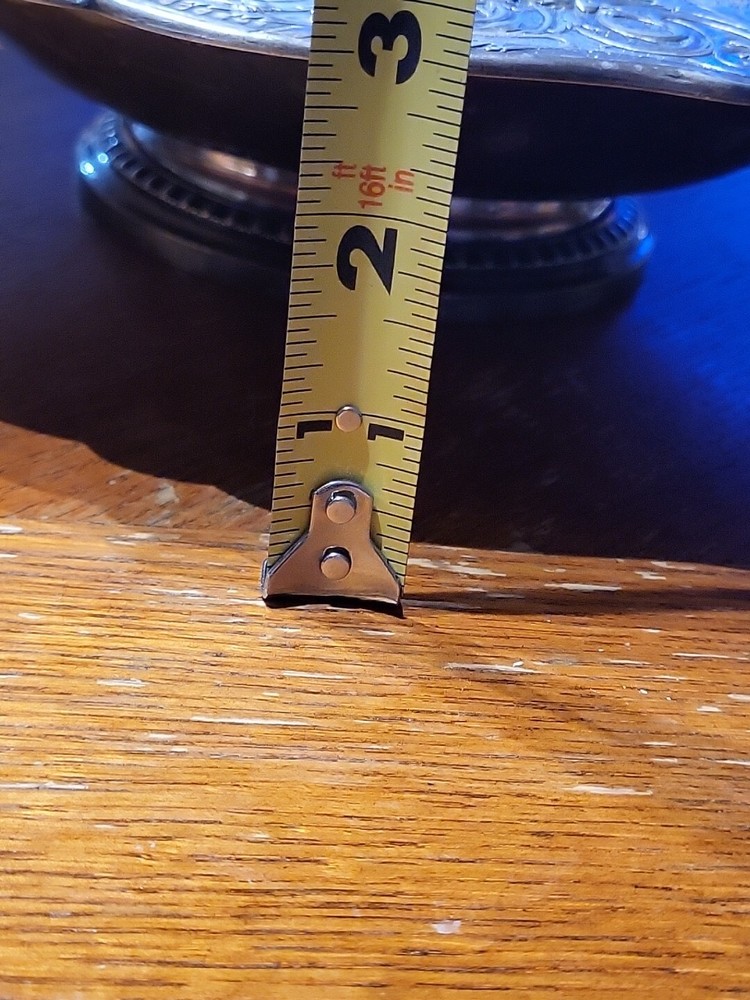 Antique Victorian Barbour Silverplated Tree Of Life Bowl Cherub Grapes 11"