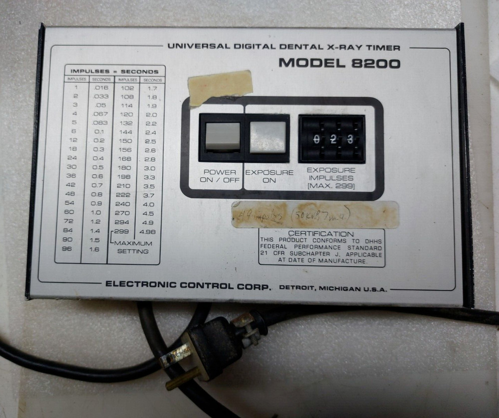 X-RAY Universal Timer ELECTRONIC Digital  EEC 8200 FROM 1/60 SECOND TO MINUTES