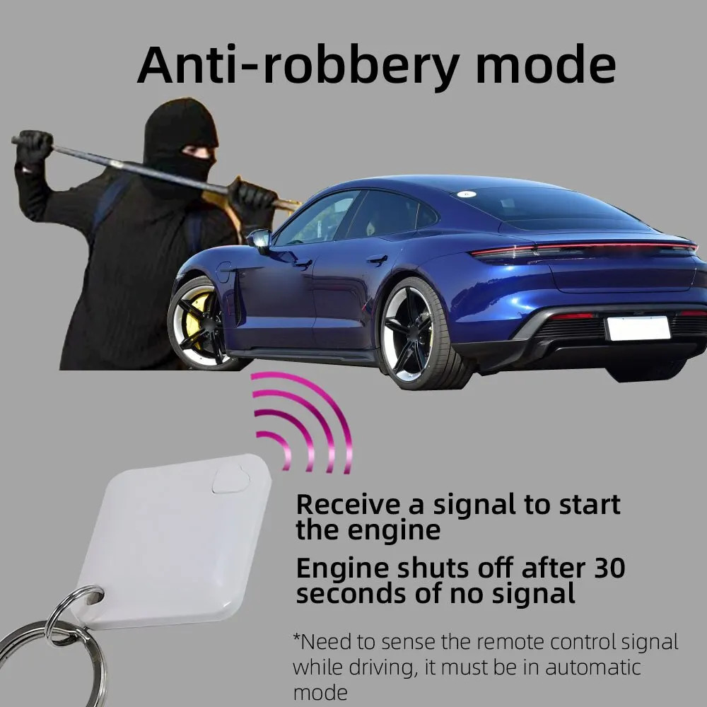 Car Wireless Immobilizer Engine Lock Anti-Theft Device Remote Control