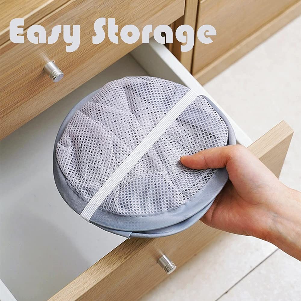 Mesh Collapsible Small Wall Laundry Baskets，Hanging Small, CLASSIC