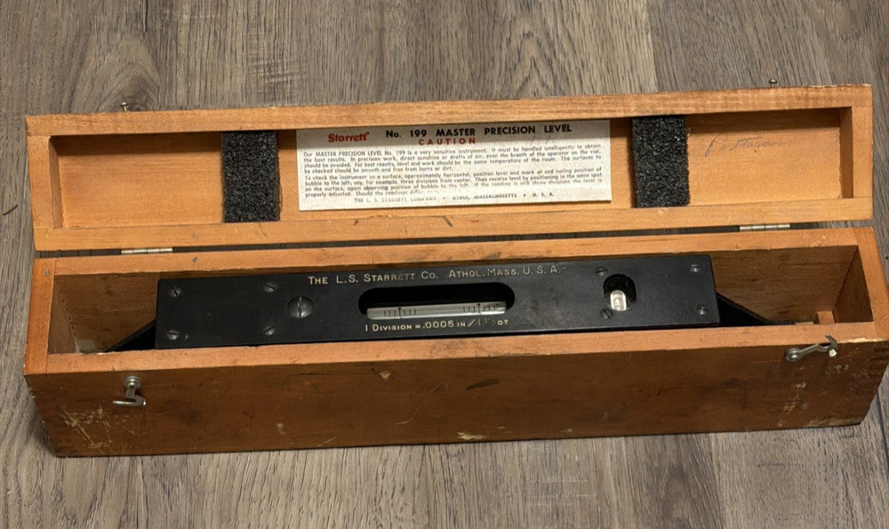 Starrett No. 199 Master Precision Level