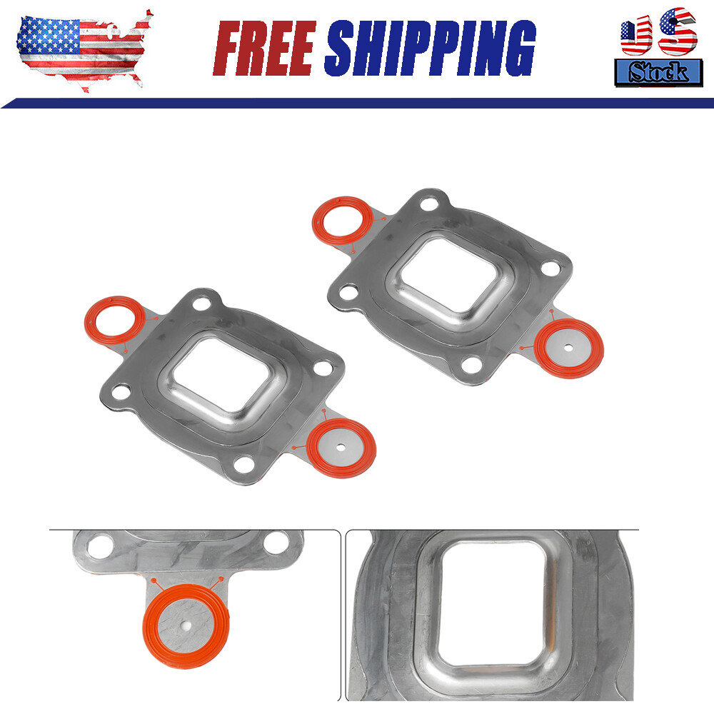 2 x Exhaust Elbow Riser Dry Joint Gasket Restricted Flow MerCruiser 27-864547A02