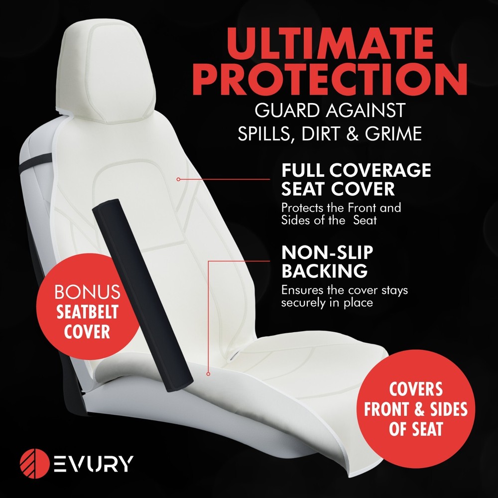 Tesla Model Y Waterproof Seat Cover - Full Side & Back Coverage (Single)