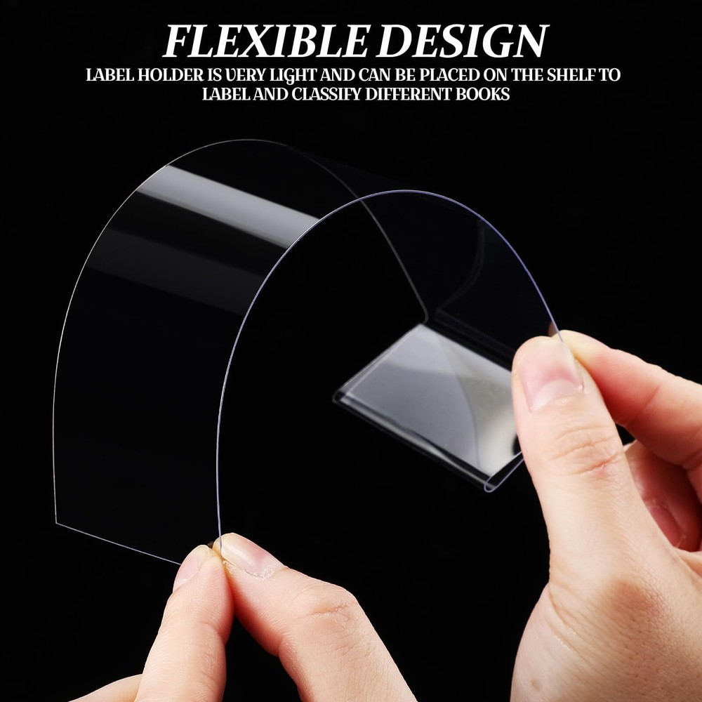 15 Pcs Moveable Shelf Label Holders Library Markers for Classroom Office Library