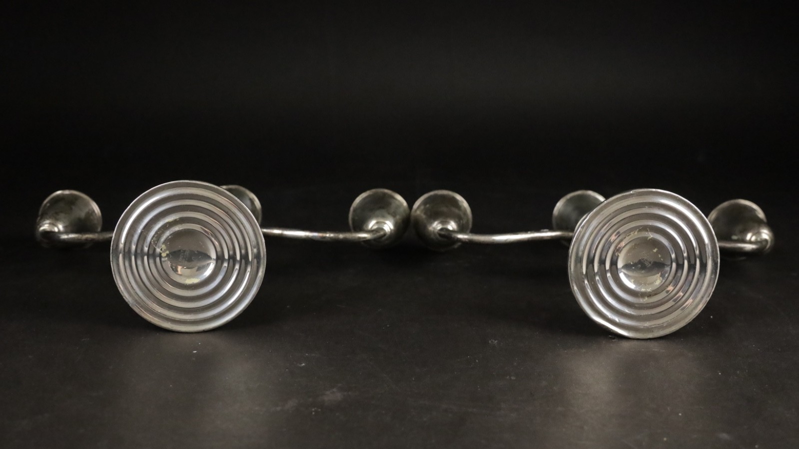 Pair Of Vintage “Empire” Sterling Silver Candelabras #386 - Fast Ship!