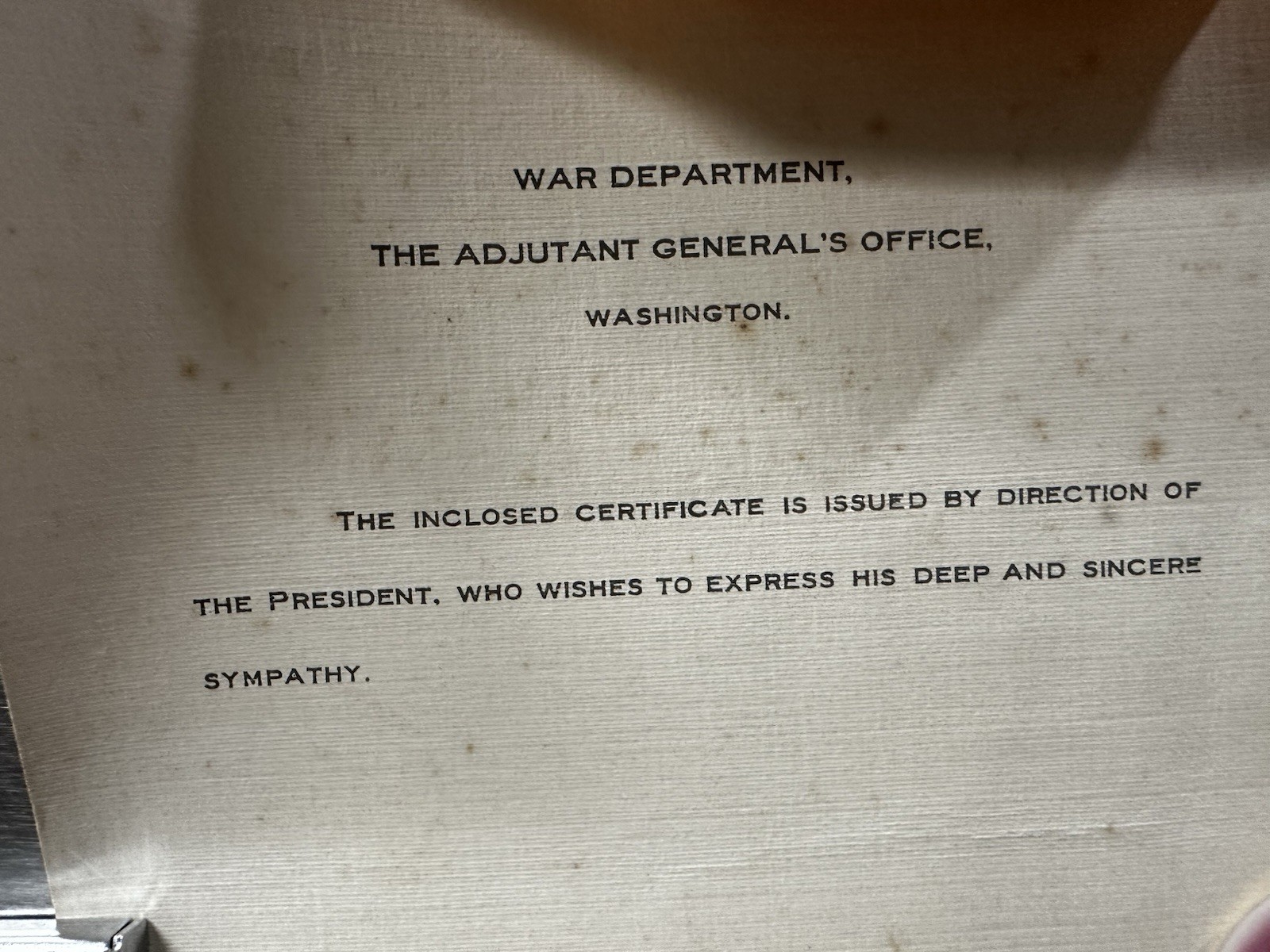 WWI KIA 6-Doc Set Pershing Hand Signed 145th Infantry Belgium 1918