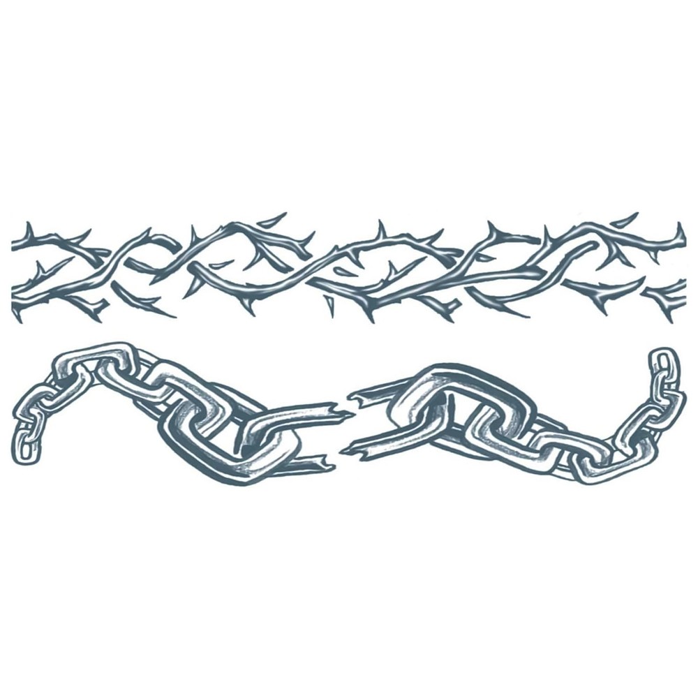 Chained Body Band Tattoo Costume Accessory