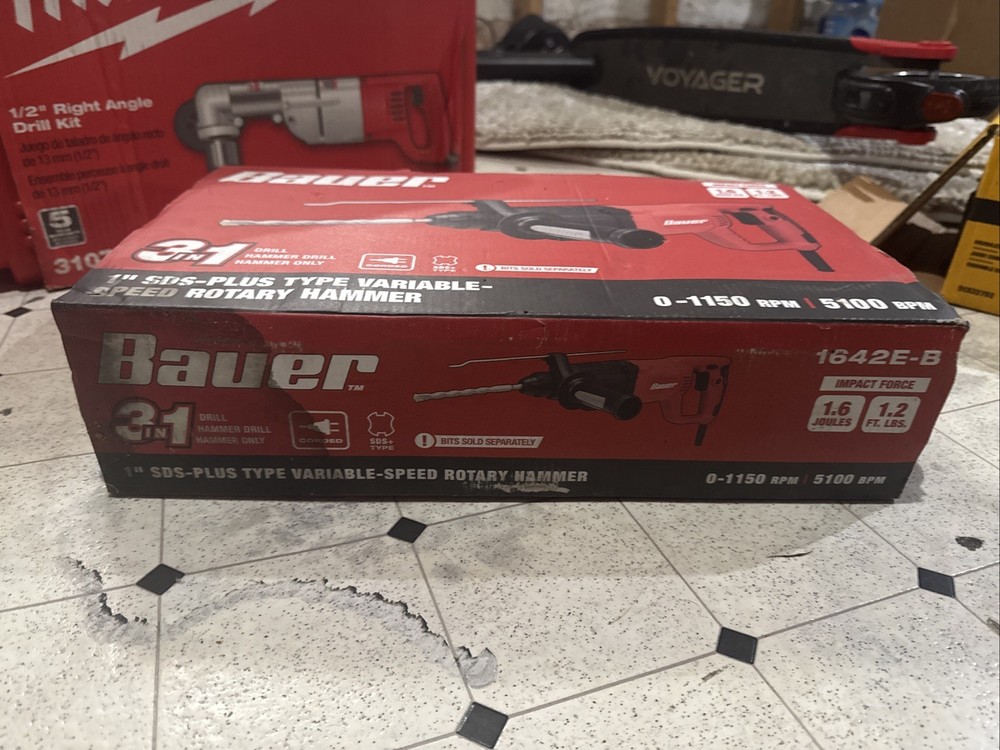 3 In 1 Bauer Drill, Hammer Drill, Hammer Only.