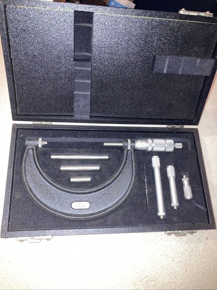 THE CENTRAL TOOL CO. Micrometer 0" to 4" Mic Excellent Shape