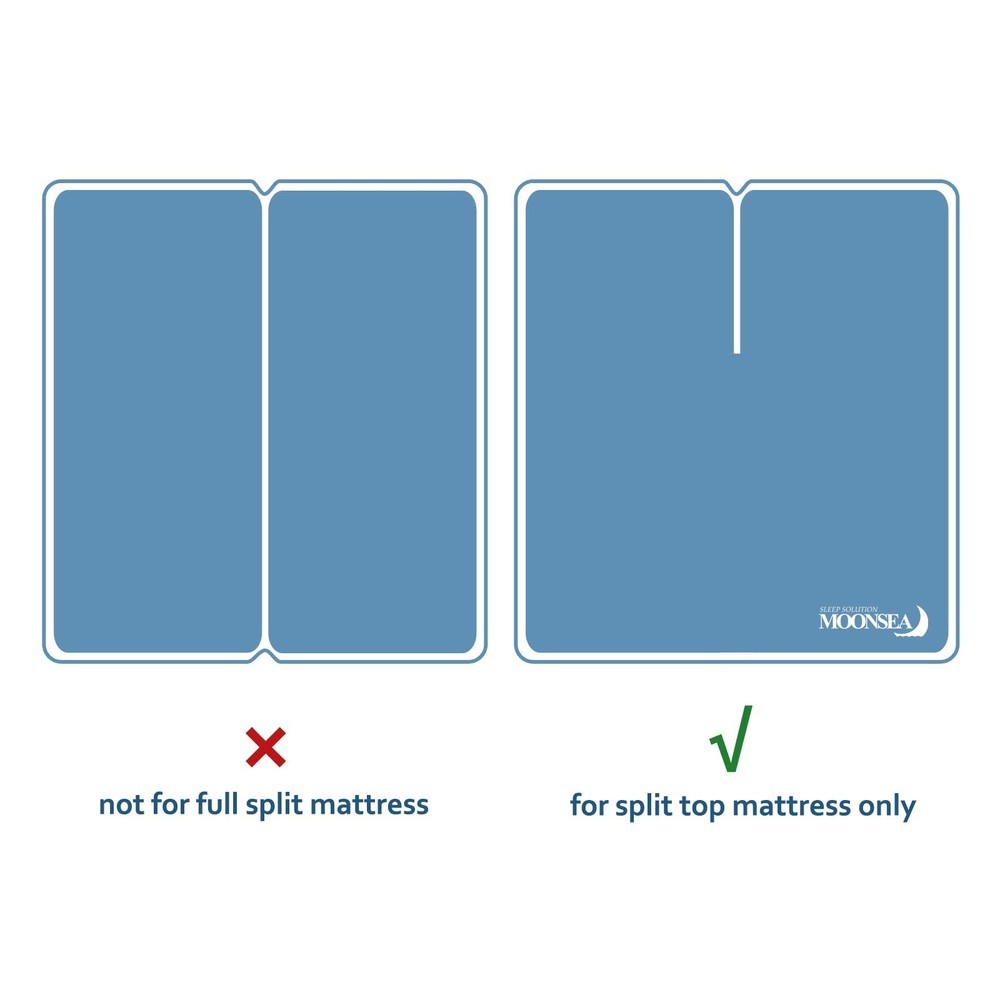 Waterproof Split Top Queen Mattress Pad Protector For Adjustable Bed 34" Top Spl