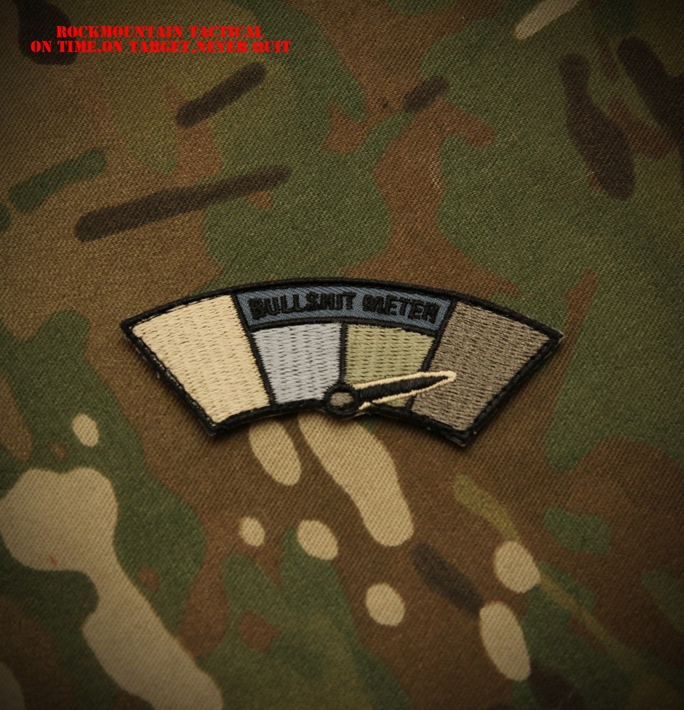 Morale Patch Nylon - BULL SHI** METER Patch - Law Enforcement LEO pattern - NEW