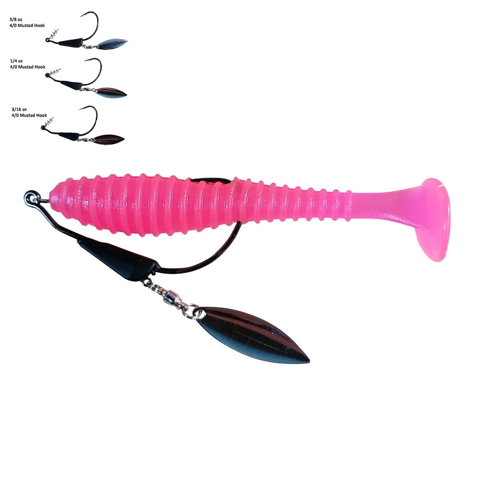 Bladed Swim Bait Tungsten Hooks ( 2 Pack )