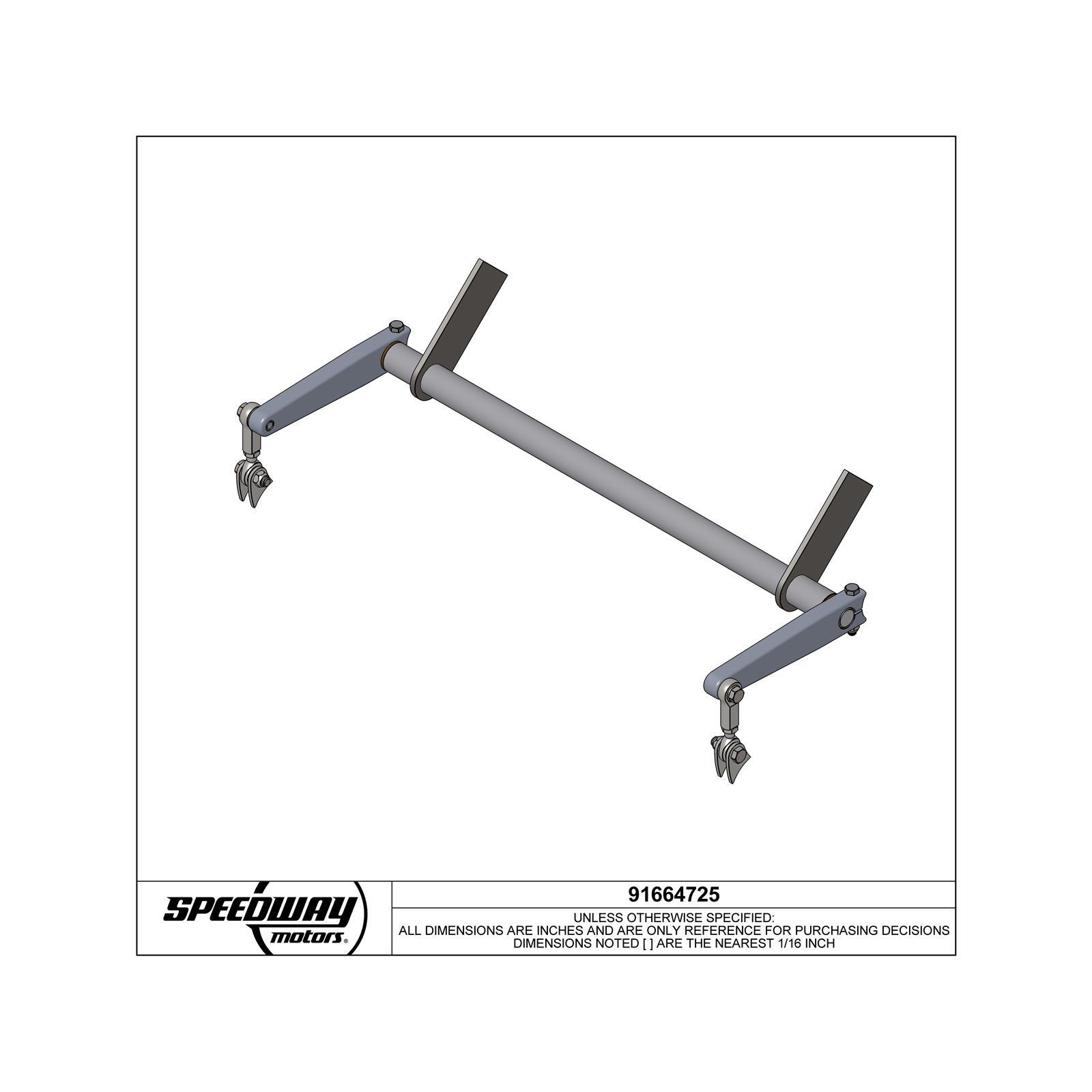Speedway Universal Splined Rear Sway Bar