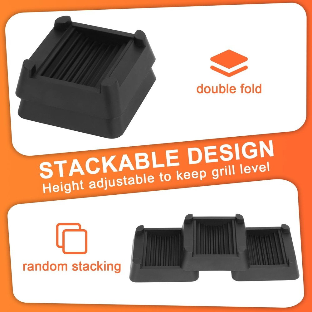 8PCS Griddle Leveling Shims Kit Compatible with Blackstone Grill Levelers