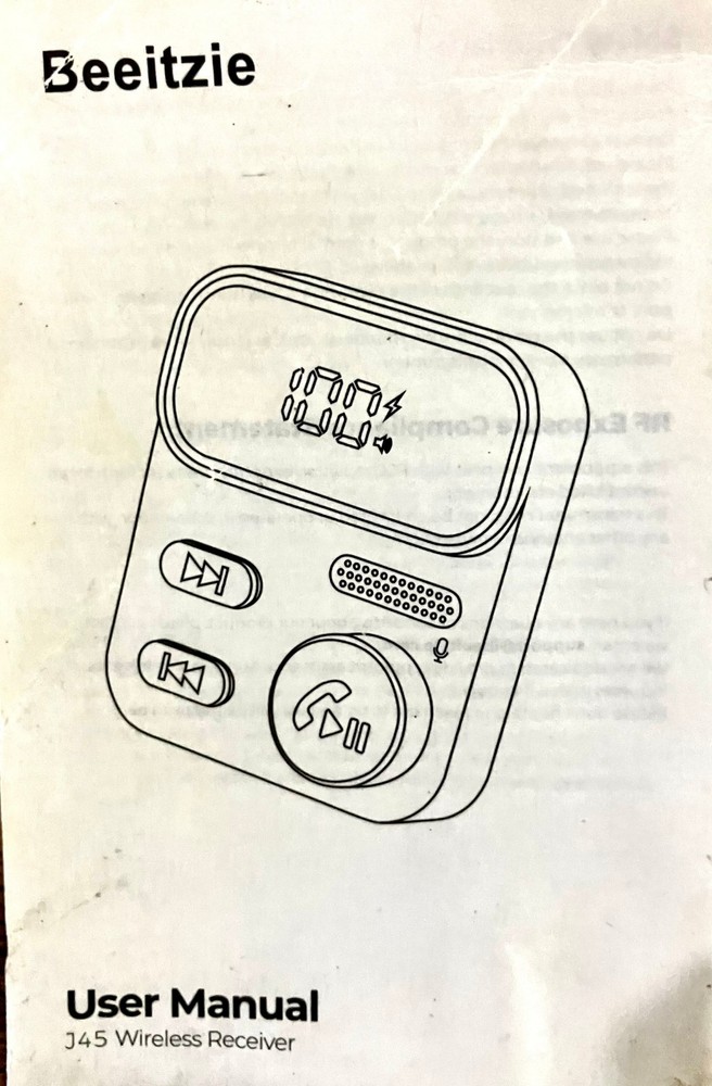 Beeitzie J45 Wireless Receiver - TESTED