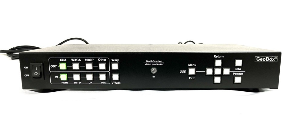 GeoBox G-106 Video Processor Warp Geometric Correction w/ Remote Tested