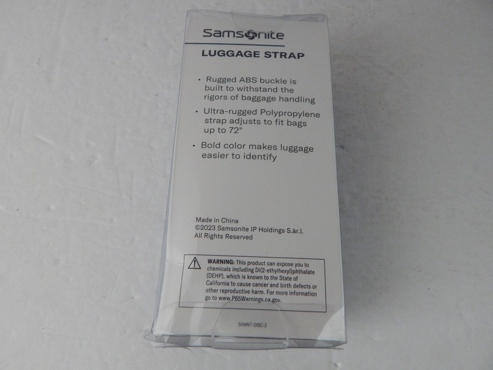 Samsonite 72" Luggage Strap Dark Blue New