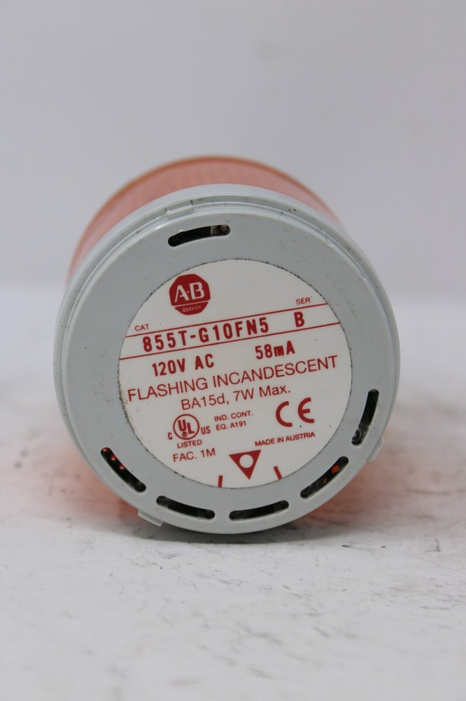 Allen Bradley 855T-G10FN5 Orange Stack Light