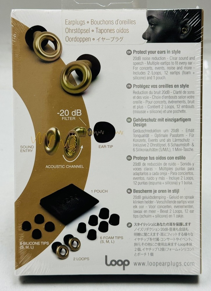 loop earplugs gold
