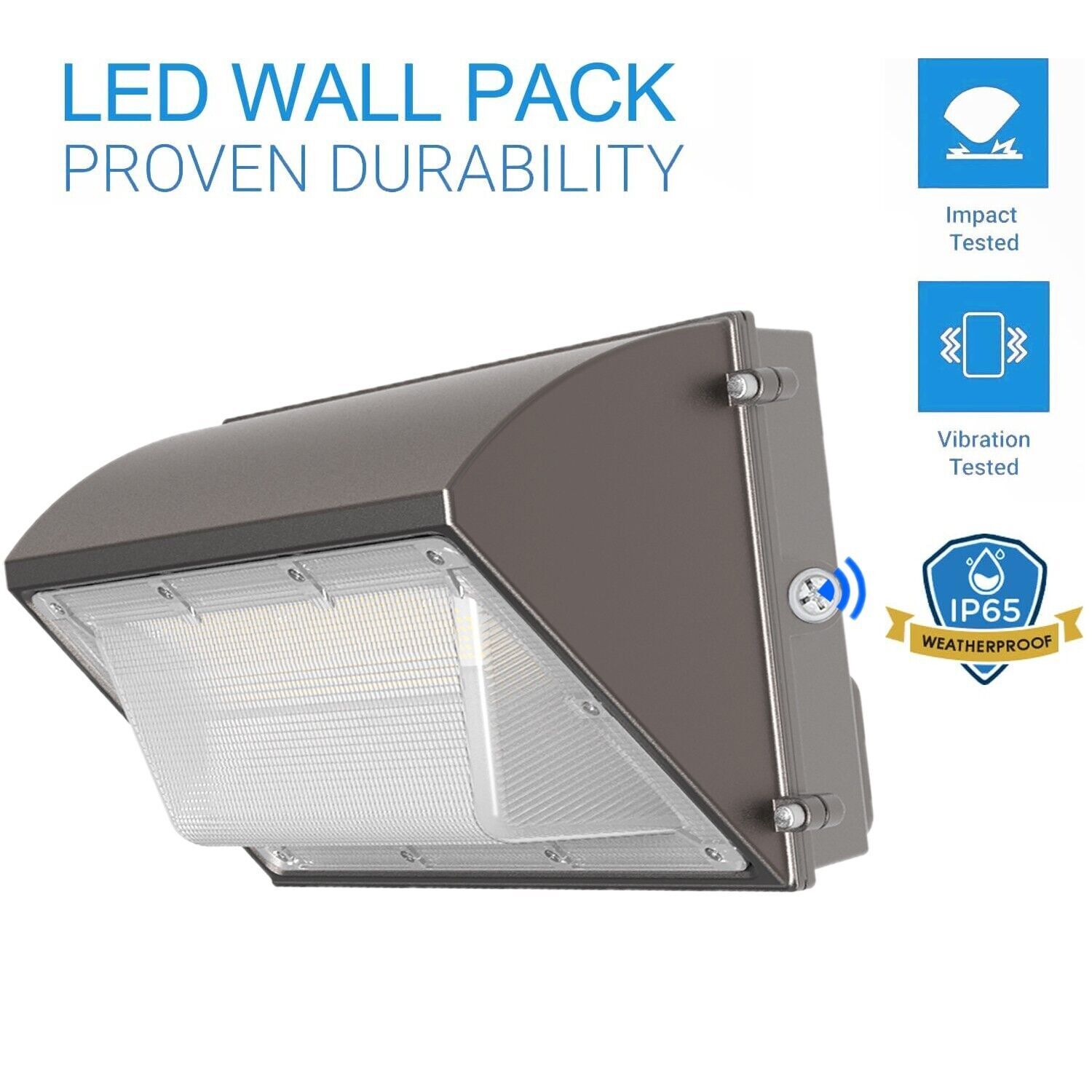 2Pack 150W Led Wall Pack Light Dusk to Dawn Commercial Outdoor Security Lighting