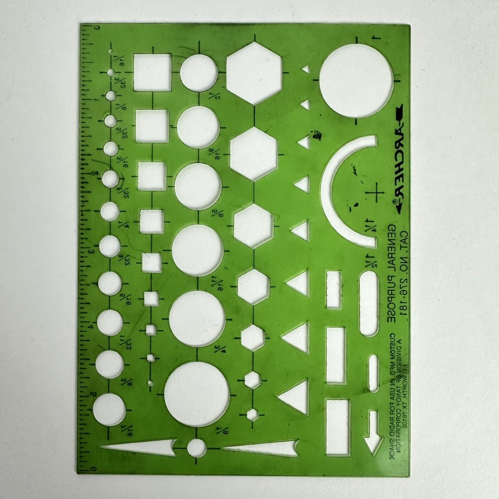 Archer General Purpose Inking Template No 276-181