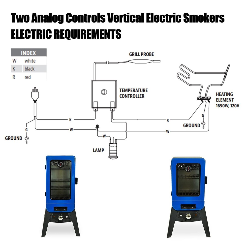 Replacement 1650W Heating Element for Pit Boss Electric Smoker - Easy Control