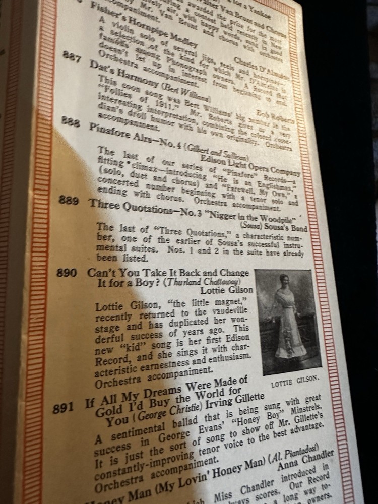 Edison Records Brochure 1912