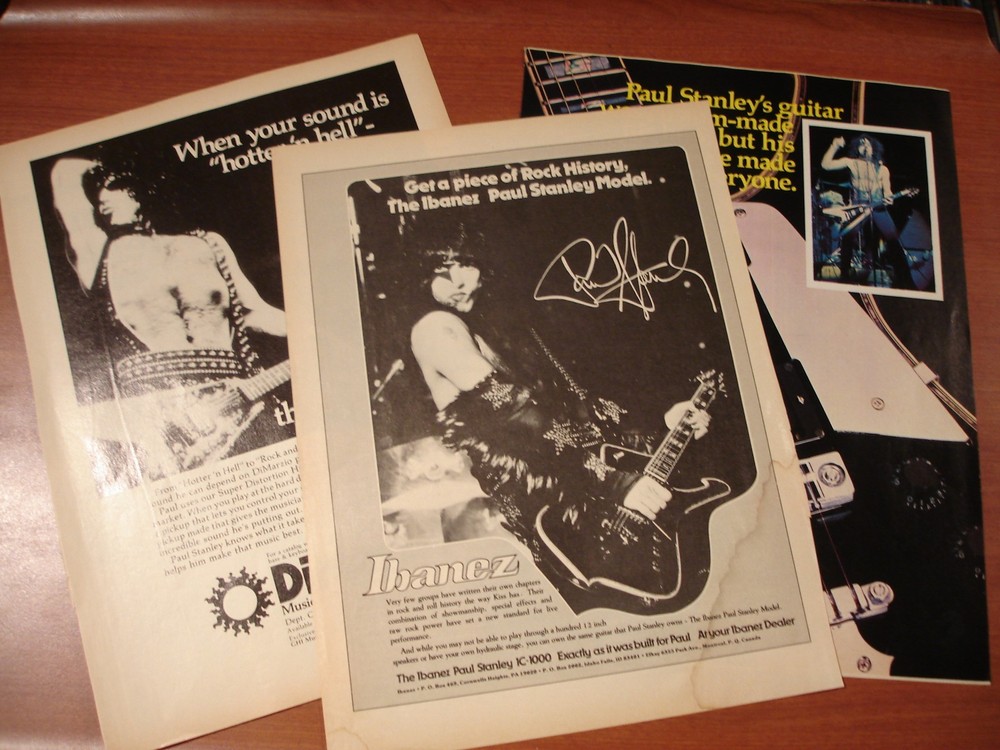 KISS - Paul Stanley Circus/Creem Magazine Advertisements  - Vintage & Frameable