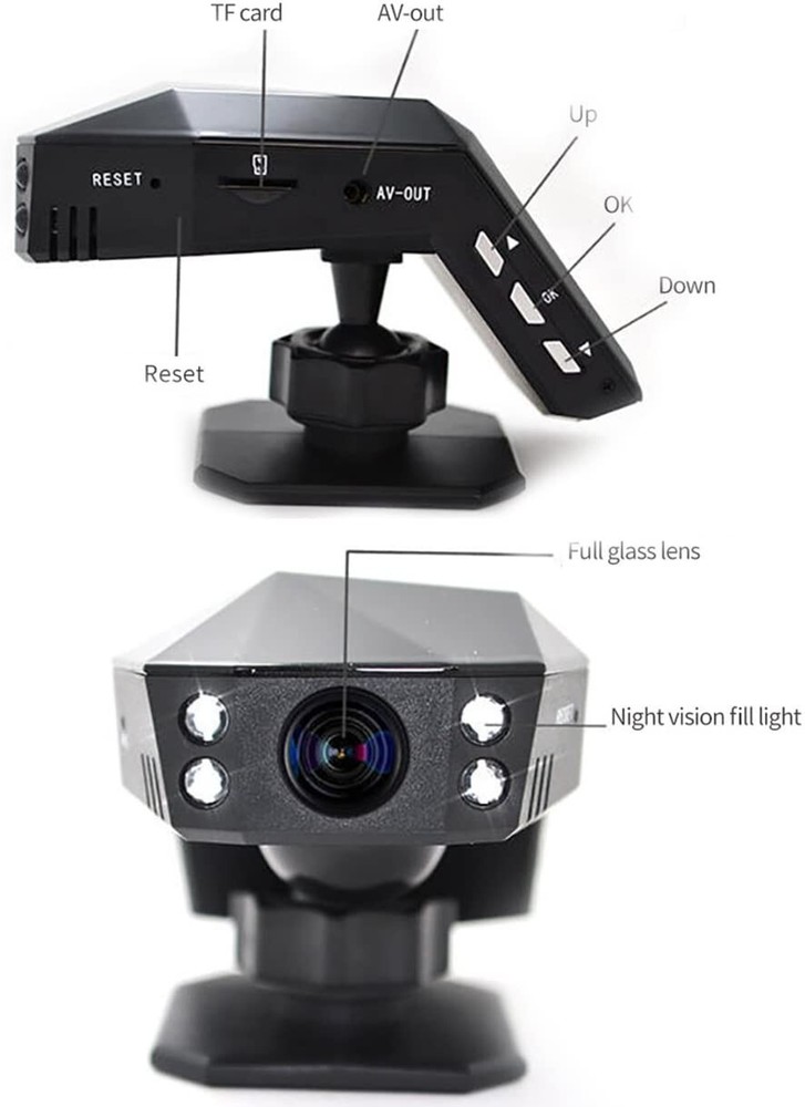 1080P Car Dash Cam DVR Video Recorder Loop Recording G-sensor Motion Detection