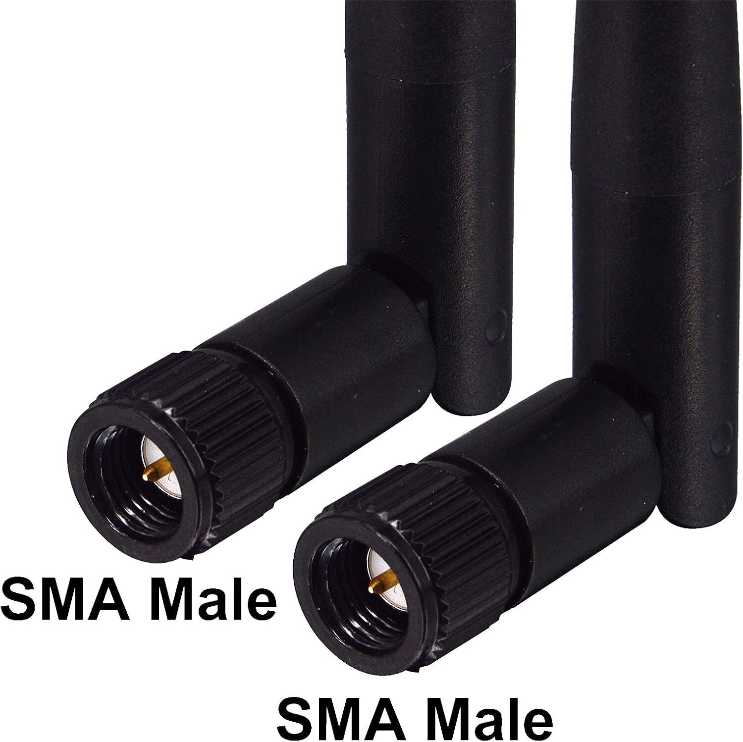 RP-SMA Antenna for WiFi 2.4GHz/5Ghz Wireless Router Card Male Pin LOT