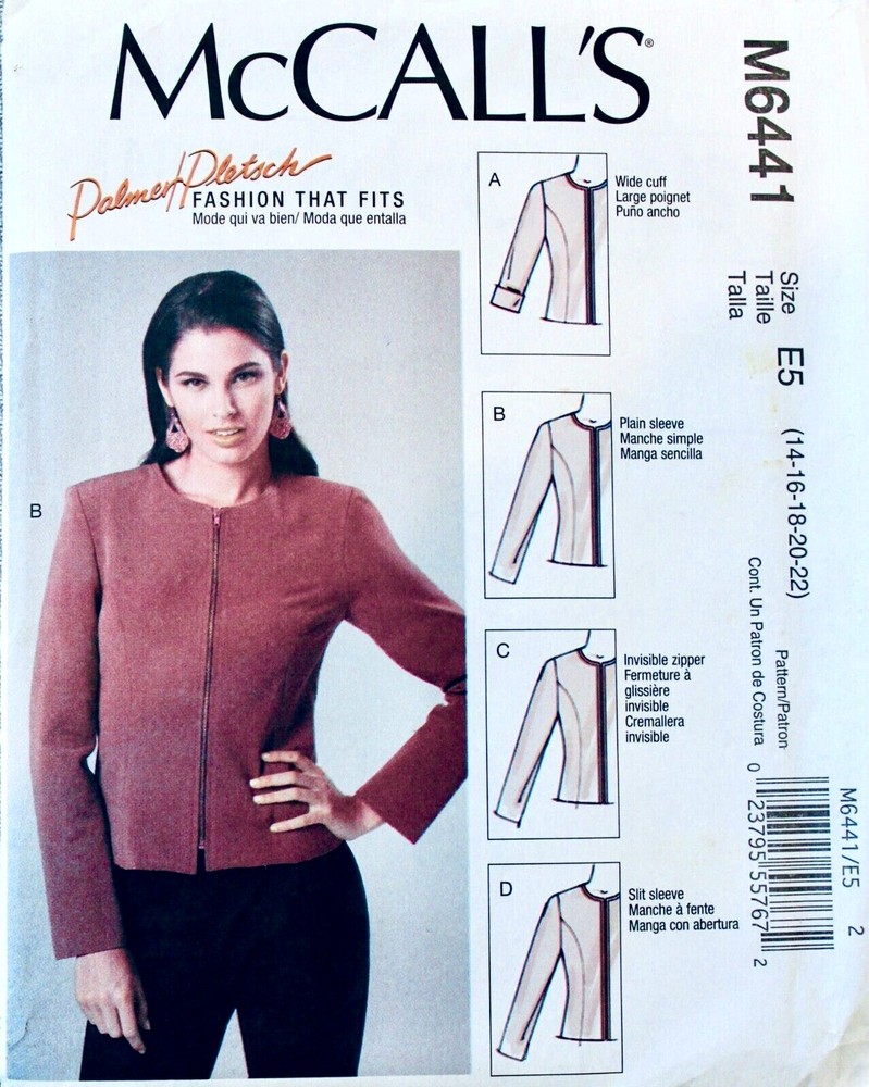 U PICK! PLUS SIZE JACKET COAT BLAZER Sew Pattern ~ UC/FF