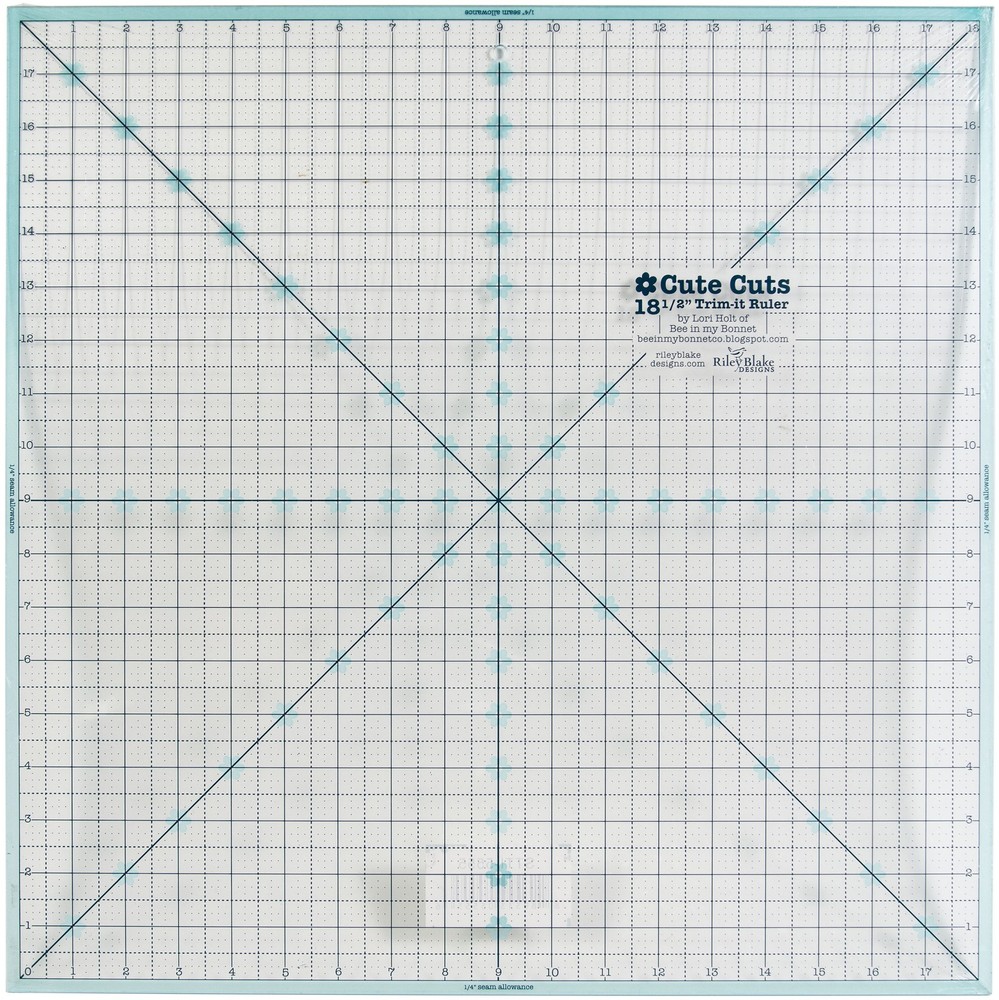 Riley Blake Trim It Square Ruler 18.5"
