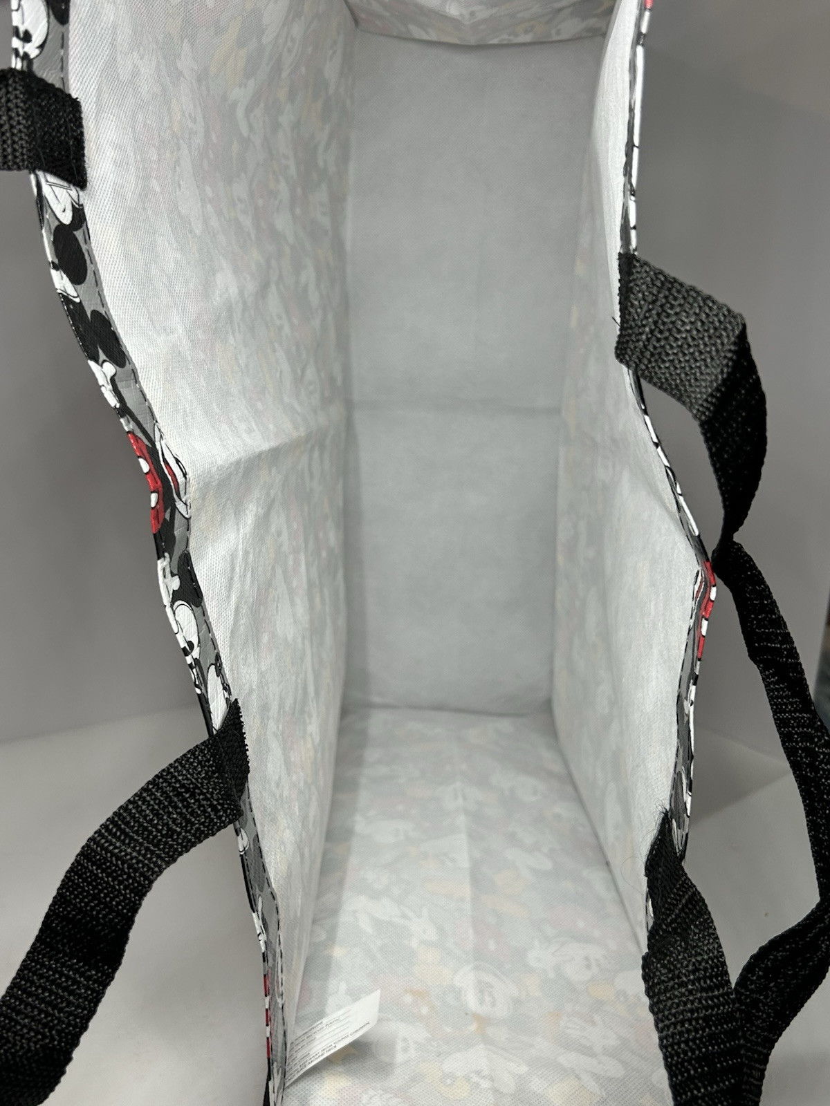 Disney Mickey Mouse Reusable Tote Bag Big 19x17x7 Multi Color Brand New