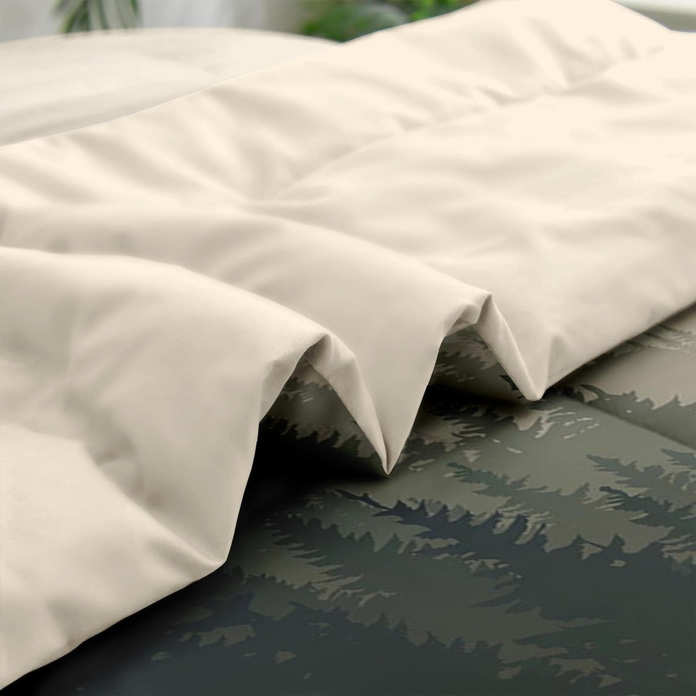 Pamnest Comforter Set Twin Size, Mountain Pine Tree 5 Pcs Bedding for and Adu...