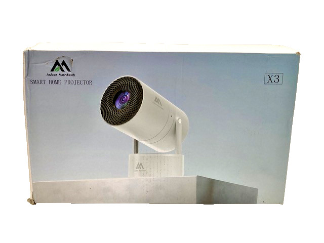 Aubor Mentech Portable LED Projector X3, Gray