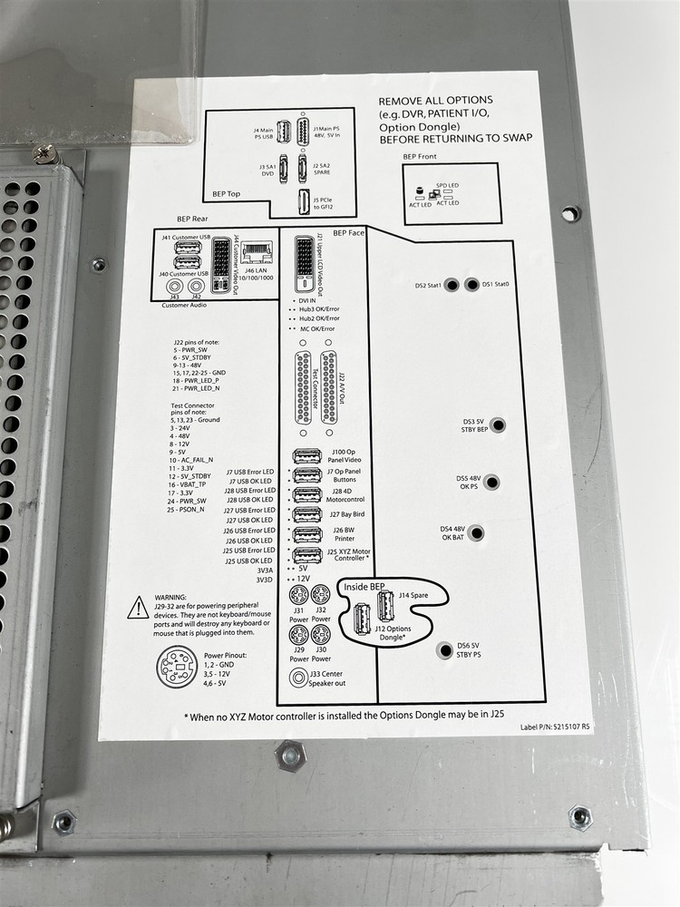 GE Logiq E9 Extended Power Shutdown Assembly 5201018