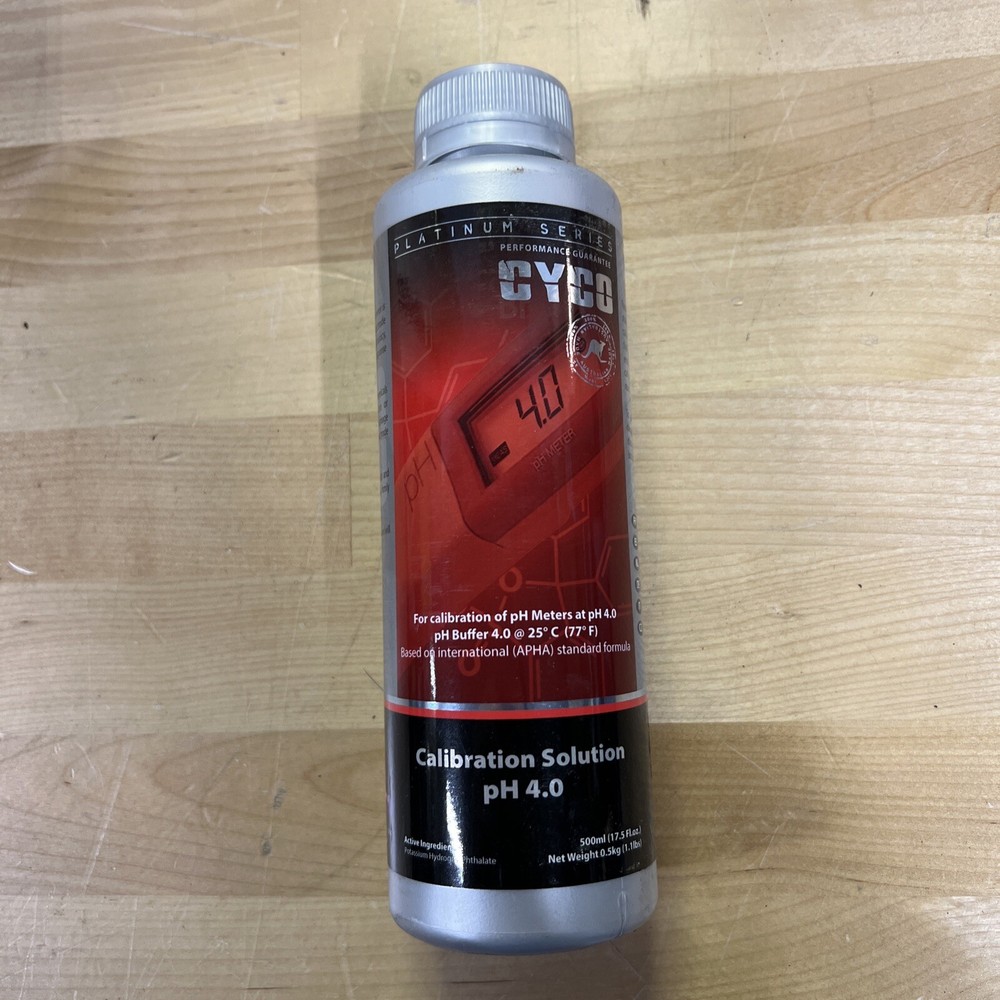 CYCO pH Calibration Solution Kit pH 4.0 500-mL Bottles (2 PACK)