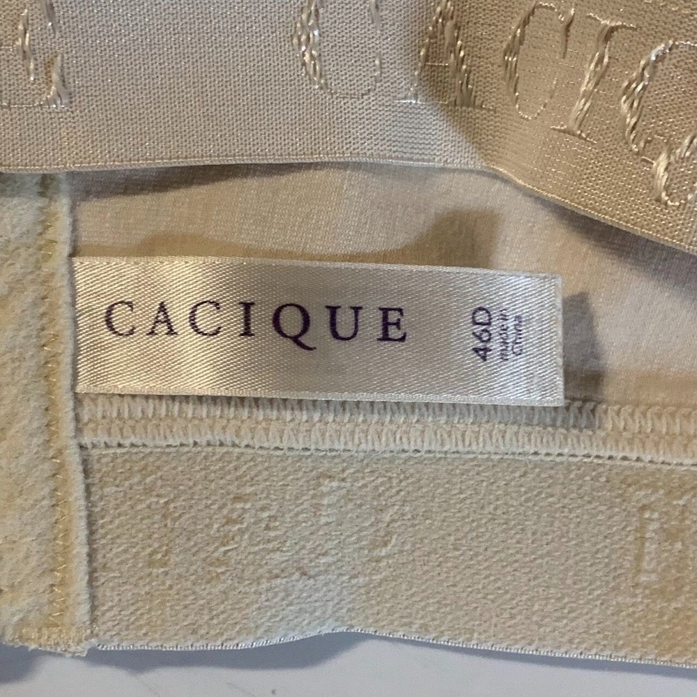 Cacique Women's Nude Unlined Adjustable Strap Full Coverage Bra Size 46D