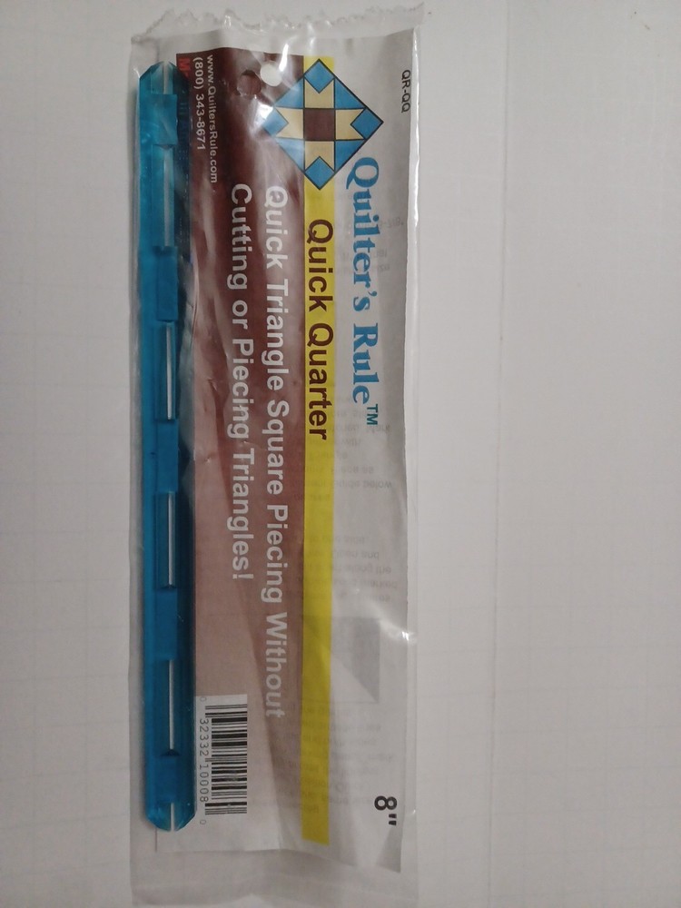 Quick Quarter 8" Quilter's Rule Quick Triangle Square Piecing Sewing Quilting