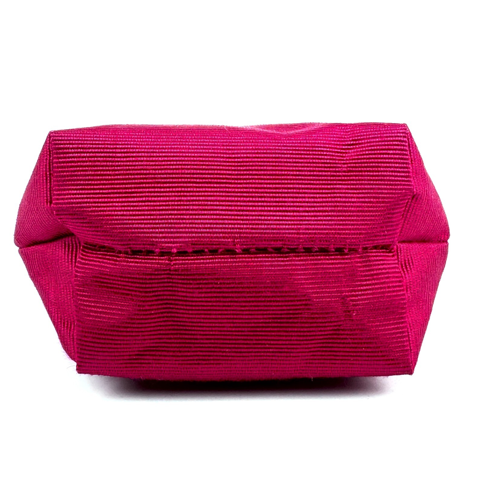 CELINE Circle Pouch Nylon Pink Authentic