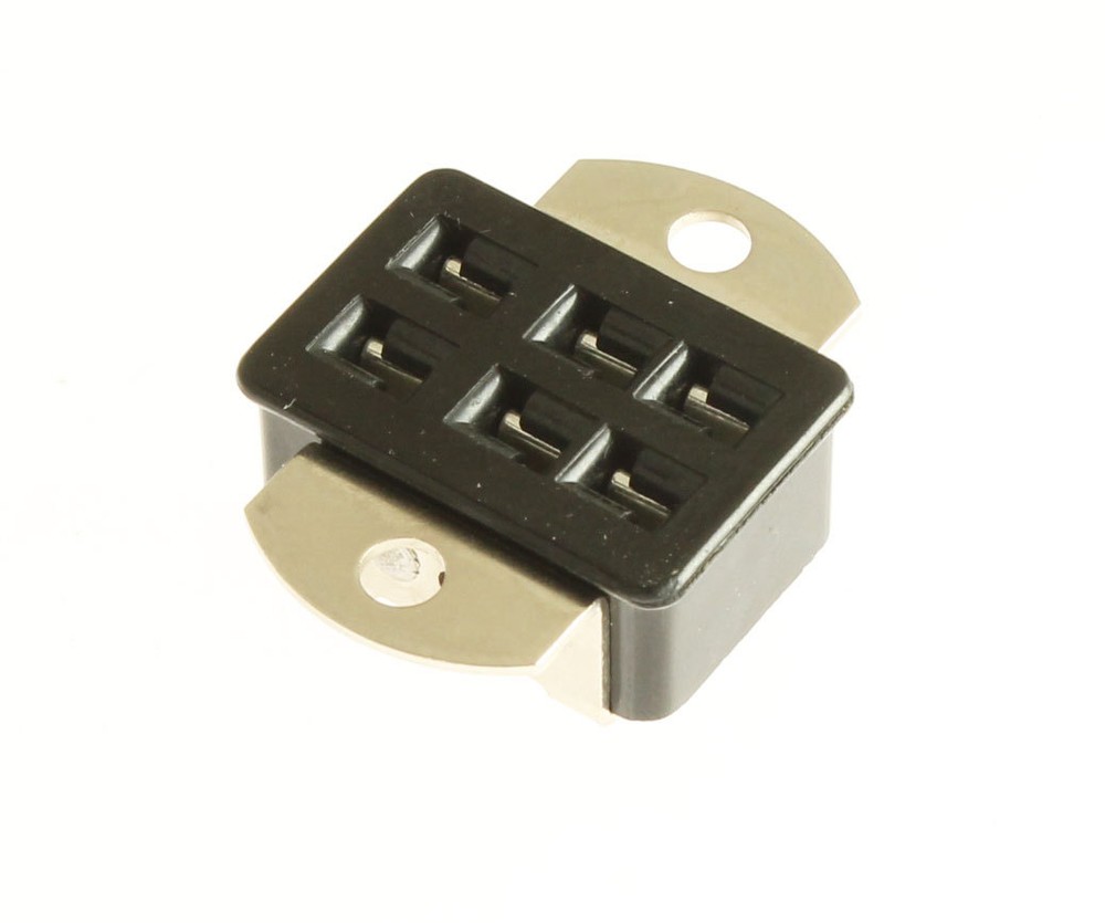 4pcs Beau Cinch S3306AB Jones 6 Pin Socket Connector Panel Mount Angle Bracket