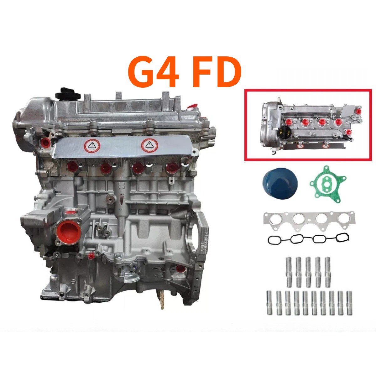 G4FD 1.6L Engine Assy Long Block GAS For Hyundai Accent Veloster Kia 2012-2019