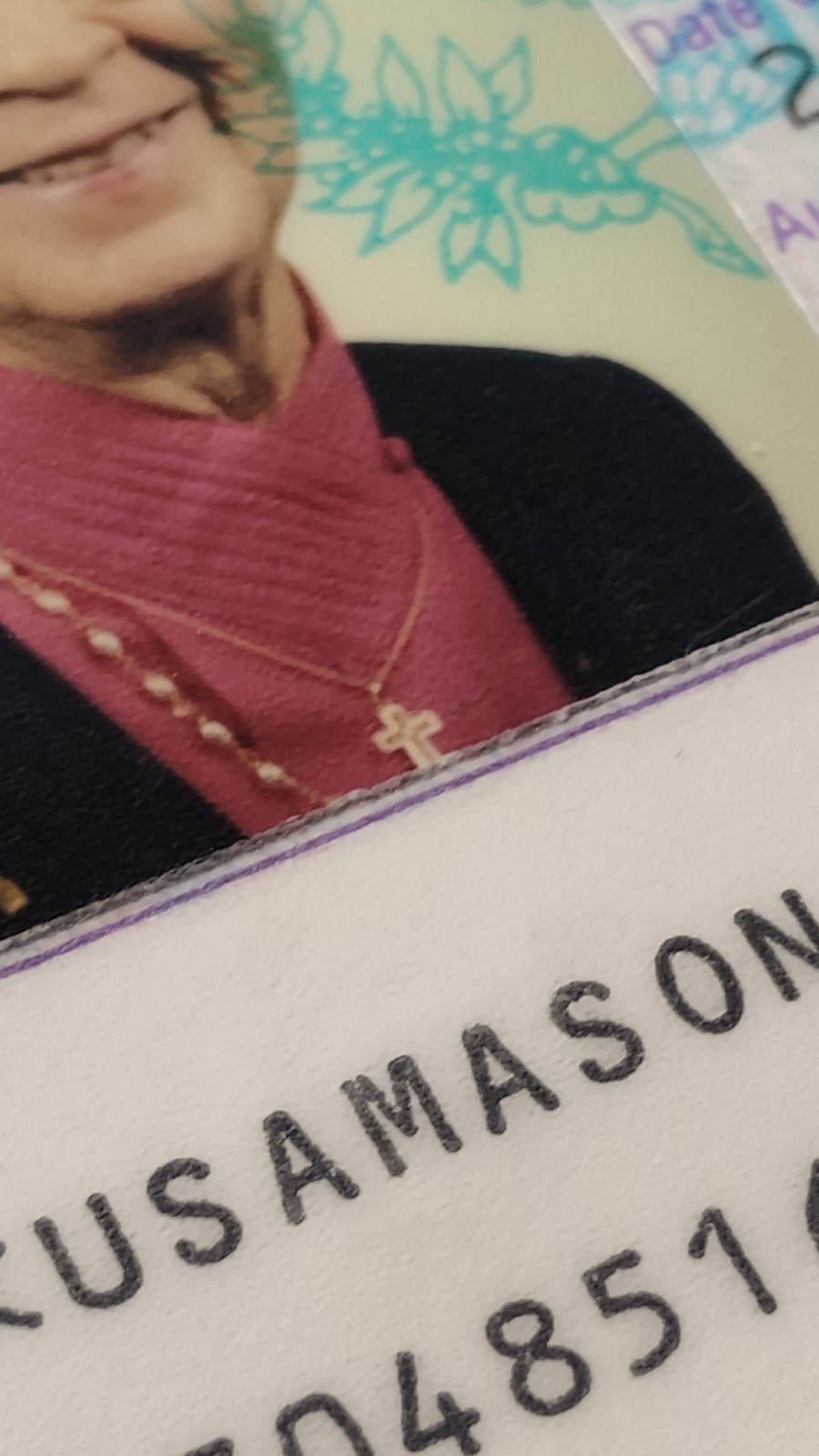 VINTAGE PASSPORT USA 1987 INK STAMPS