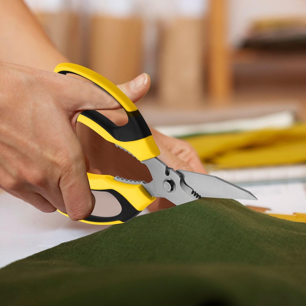Utility Scissors Heavy Duty: sharp Scissors All Purpose heavy duty, Easy Cutt...