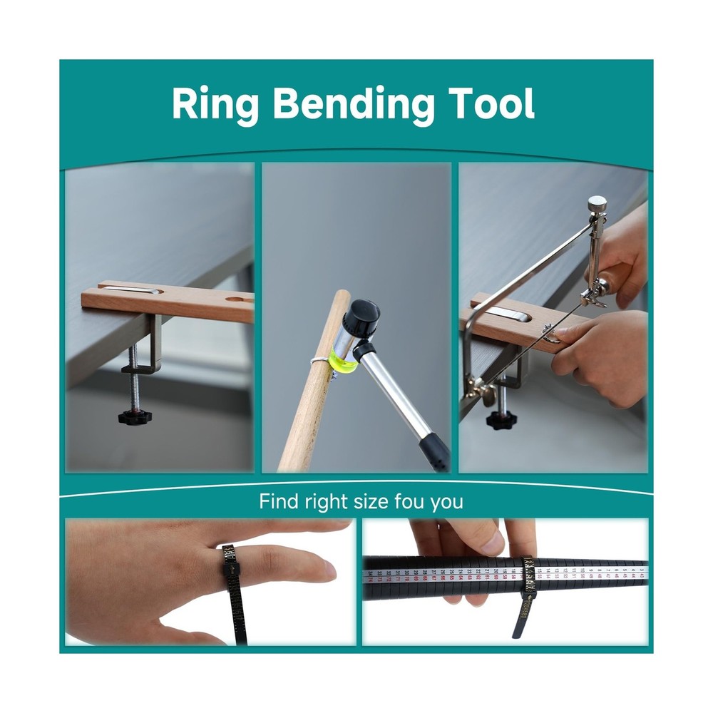 Jeogejin Ring Bender for Soft Metals, 29PCS Spoon Ring Bender Making Kit with...