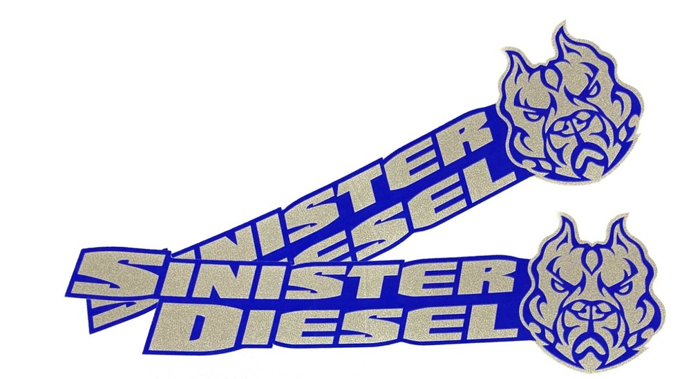 Sinister Diesel Stickers - 2 Pack 7"x2"