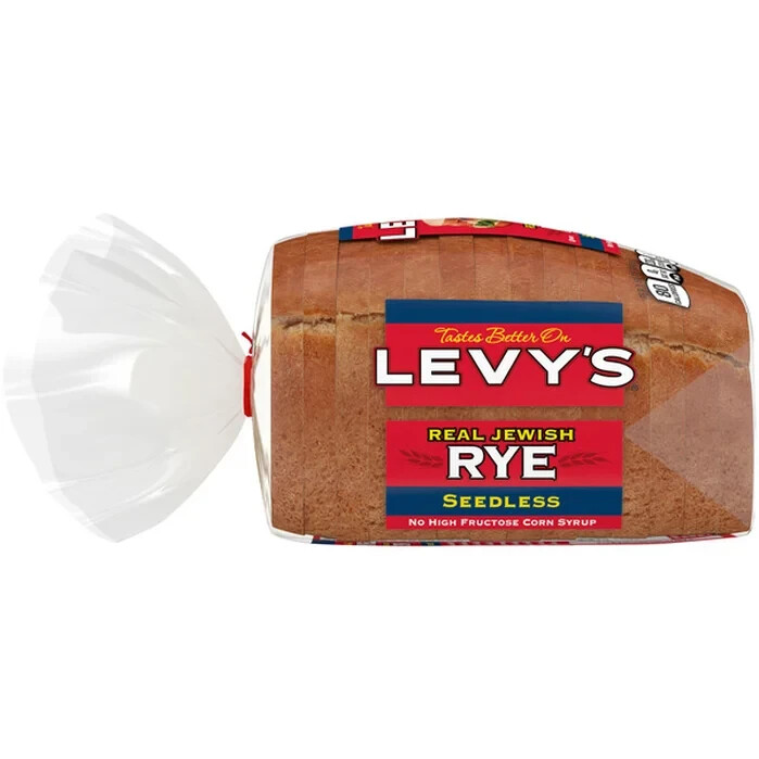 2 Loaves Levy's Seedless Rye Bread, 16 oz. each loaf