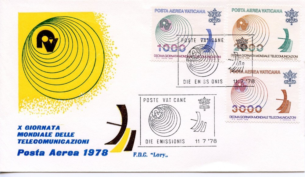 VATICAN 1978 Telecommunication FDC1493