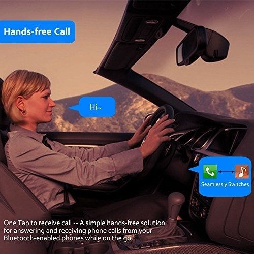 Car Stereo Bluetooth Hands-free Wireless Audio Receiver Adapter Dongle for Phone